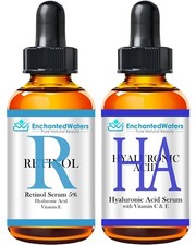 HYALURONIC ACID RETINOL - Anti-Aging Fine Line Wrinkle Cream-Gel-Serum 2-Pack