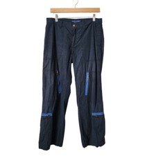 RALPH LAUREN x VINTAGE Y2K multi pocket random zipper wide leg pant in ink 8