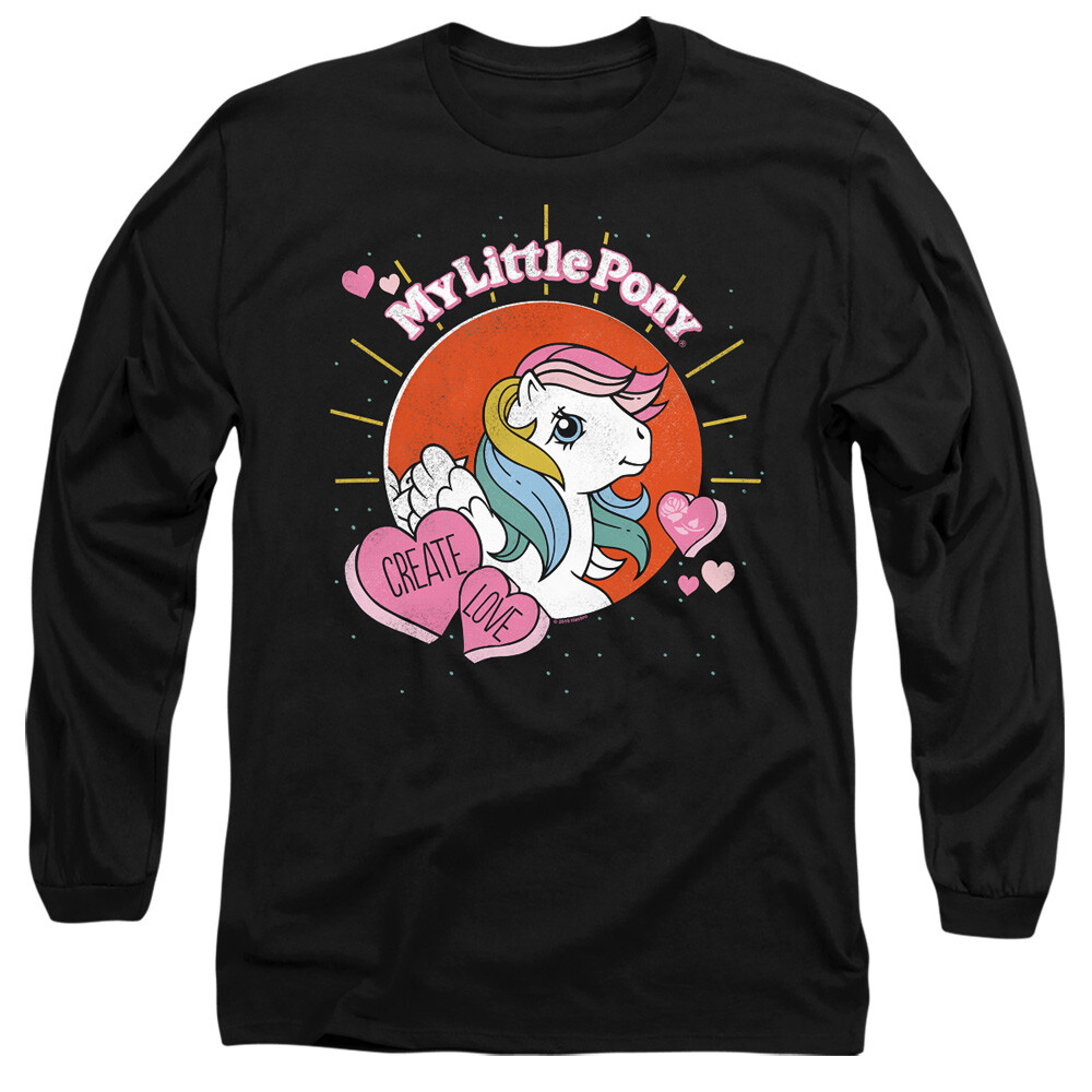 T shirt manica lunga My Little Pony crea amore maglietta nera