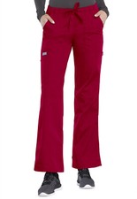 Red Cherokee Scrubs Workwear Originals Low Rise Drawstring Cargo Pant 4020 REDW