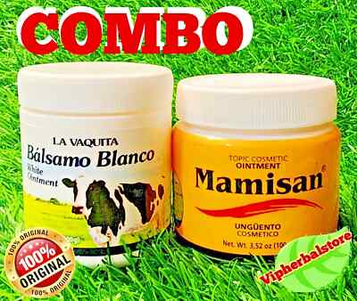 MAMISAN y BALSAMO LA VAQUITA OINTMENT   3.52 oz each Unguento 100 grs Cada Uno.