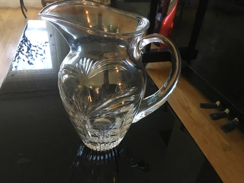 Vintage Marquis Waterford Crystal 42 oz 8 1/4"tall Pitcher "Calais" pattern
