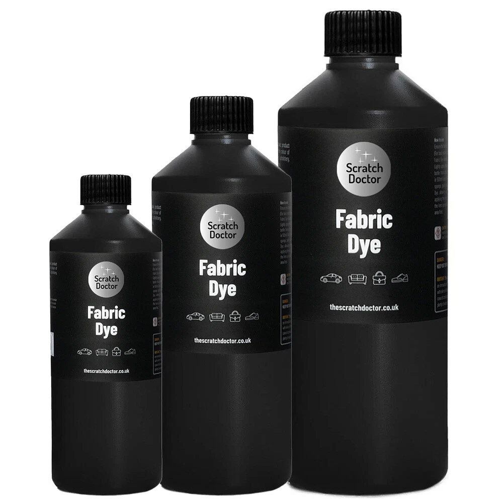 Black Fabric Paint/Dye. For clothes, upholstery, furniture, car seats and  more.