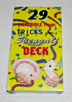 29 INCREDIBLE TRICKS WITH A SVENGALI DECK VHS NEW SEALED