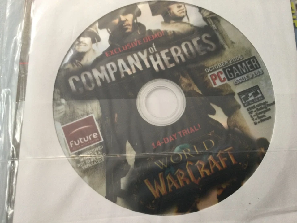 PC Gamer Mag Magazine Oct 2006 #153 Company of Heroes WoW Demos New! - Image 3 of 4