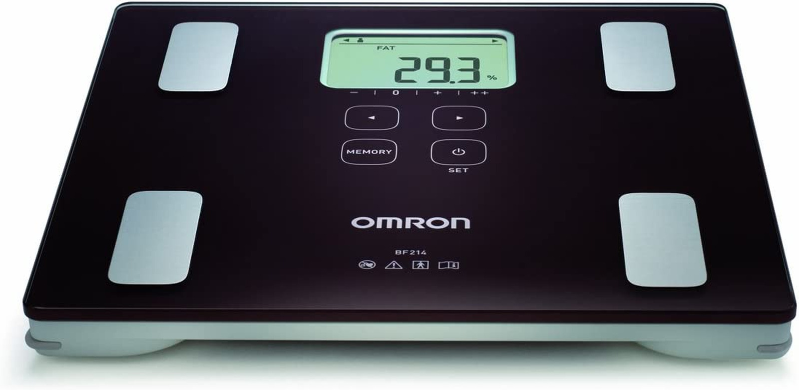 OMRON Personen- Und Körperanalysewaage BF214, Messung Von Gewicht, Körperfett 
