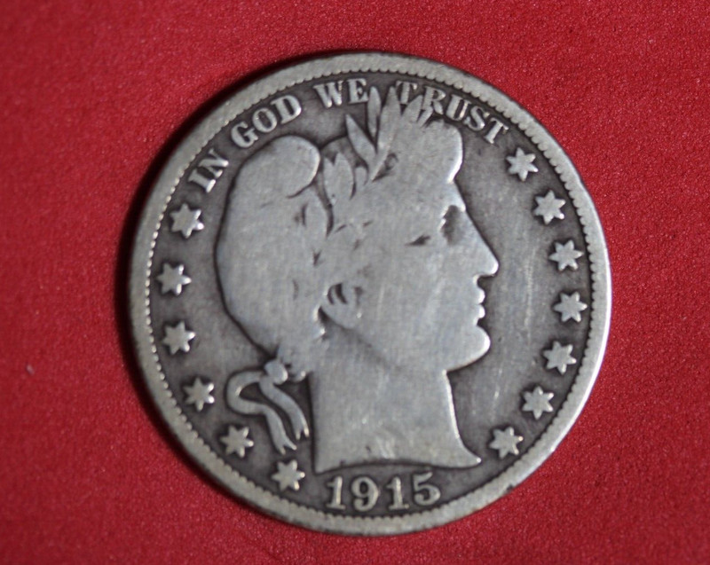 Estate  Find  1915- Barber Half Dollar  #P27358
