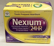 Nexium 24HR ,Treats Frequent Heartburn 20mg, 28 Capsules, Exp:01/26