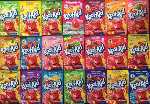 Kool Aid Drink Mix 12 Packets Caffeine Free Gluten Free - U Pick Your Flavor - Picture 1 of 1