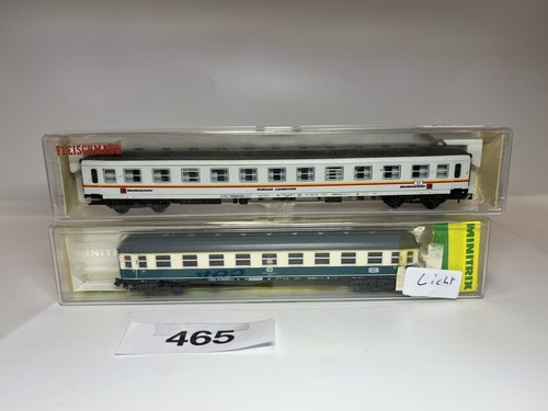 Minitrix u.  Fleischmann N  2tlg., 13074 Schnellzugwagen 1.Kl., 8119K Liegewagen | Zustand: Gebraucht