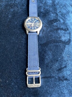 SEIKO 5 ミリタリー 7S26-02J0 稼働品 本体のみ SEIKO 5: 7S26-02J0 blue dial military style automatic winding