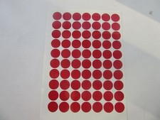 CIRCLES, SELF ADHESIVE VINYL, STICKY BACK, 11 COLOURS AVAILABLE 25mm DIA