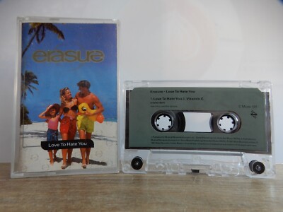 ERASURE LOVE TO HATE YOU / VITAMIN C MUSIK KASSETTE TAPE MC SCHUBER 1991 MUTE