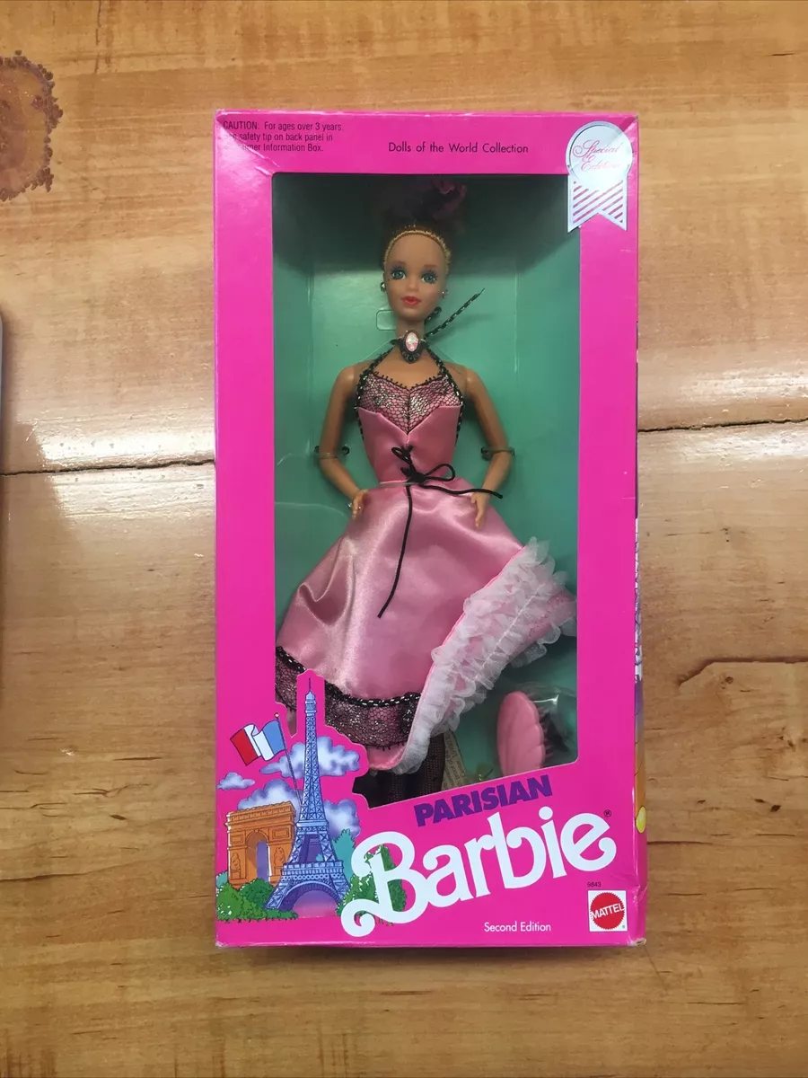 Mattel 1990 DOTW Dolls of the World Parisian Barbie Doll 2nd