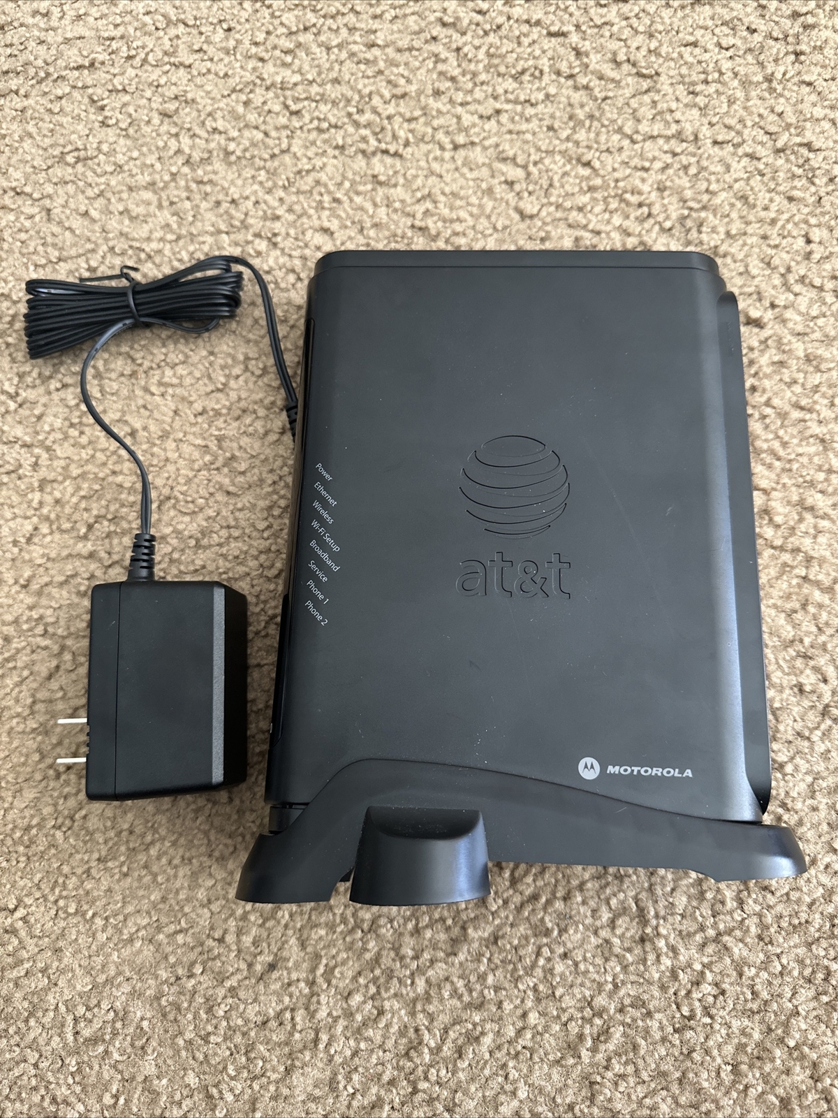 ARRIS NVG510 DSL WIRELESS MODEM ROUTER FOR AT&T WITH ADAPTER