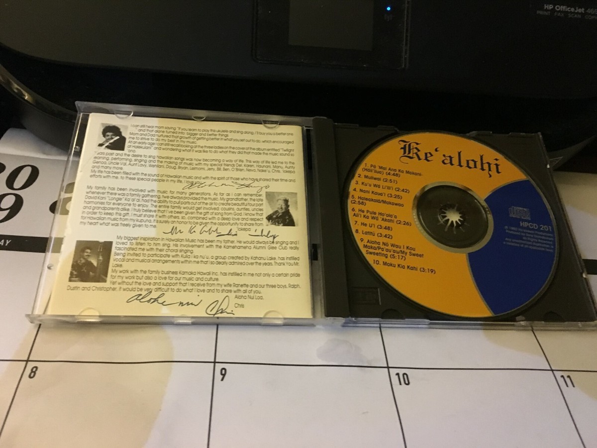 KE'ALOHI - Ke`alohi SIGNED/AUTOGRAPHED ORIGINAL HAWAIIAN CD, 1992