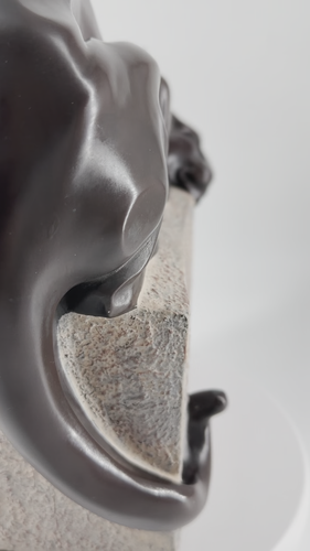 RARE Austin Production Sculpture Panther 1996 Alexsander DANEL Signed polychrome - Video 1 of 1