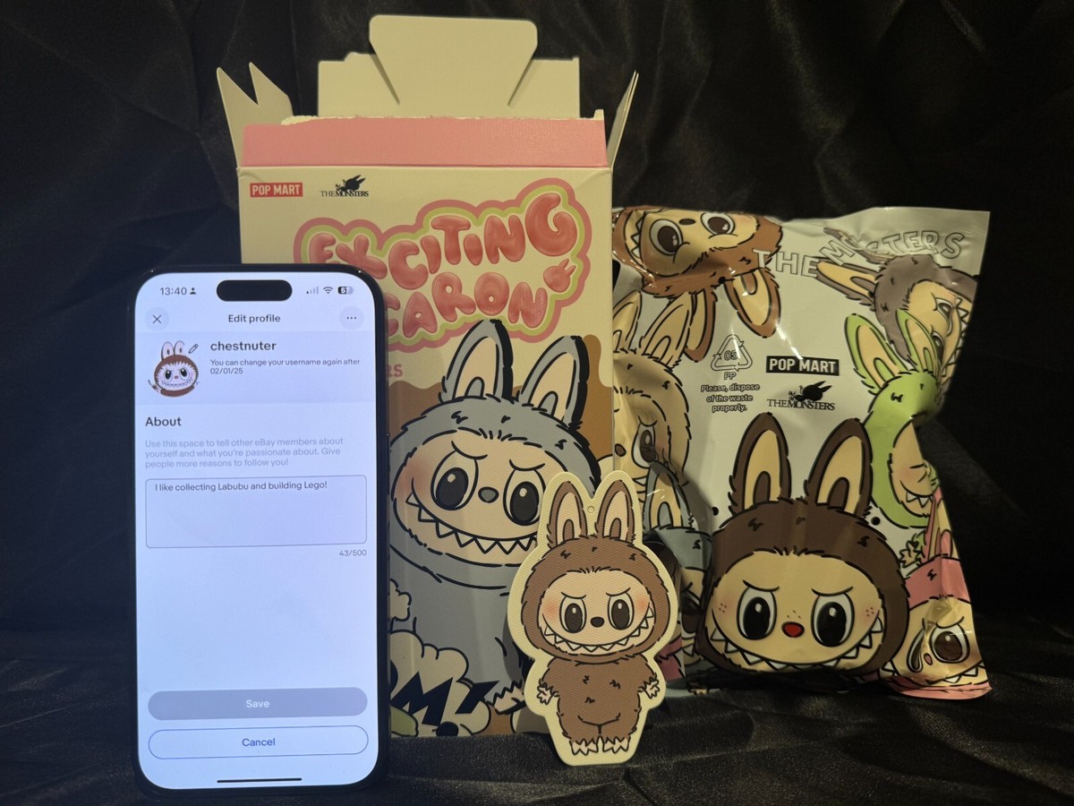 Authentic) LABUBU - THE MONSTERS - Exciting Macaron - Toffee