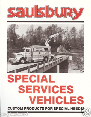 Fire Equipment Brochure - Saulsbury - Special Services - Conneaut et al (DB154)