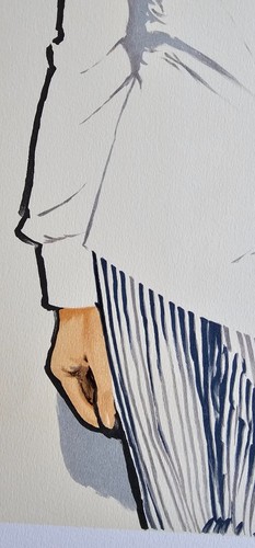 RENE GRUAU HOMME À LA MARGUERITE HAND SIGNED Lithog. Dior Givenchy illustrator - Picture 10 of 11