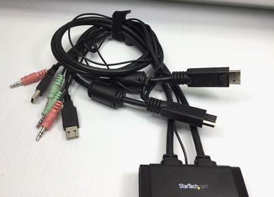 STARTECH.COM SV211DPUA 2 PORT USB DISPLAYPORT CABLE KVM SWITCH | eBay