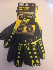 Pugs Gear Impact Resistant Work Gloves Size Large