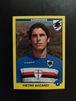 FIGURINE FOOTBALLERS PANINI 2009/10 SAMPDORIA ACCARDI n 416 NEW WITH VELINA
