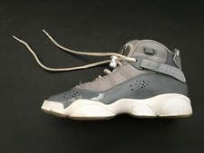  Youth Nike Air Jordan 6 Rings GS Cool Grey W...