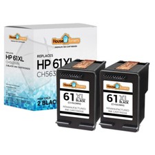 Replacement For HP61XL 2-Black Ink Cartirdges ENVY 4500 4501 4502 4504 5530 5535