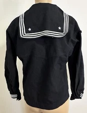 VTG Defense Logistics Agency Men 42R Wool Navy Blue Dress Jumper Shirt Seaman