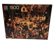 Vintage Mb Fine Arts Puzzle - Battle Between Carnival And Lent Bruegel - New Vintage Mb Fine Arts Puzzle - Battle Between Carnival And Lent Bruegel - New