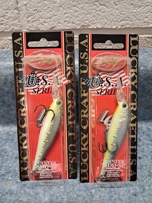 2 LUCKY CRAFT Pointer 78DD OGs 3/8oz 78mm Luckycraft Suspending Jerkbait Rare!