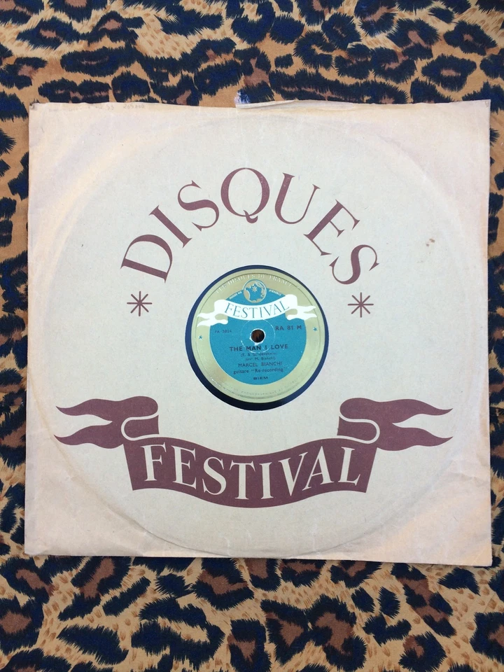 Rare French 78 trs/rpm Marcel Bianchi "Saint-Louis Blues" 1954 Shellac RA 81 M - Photo 2/3