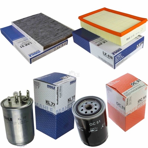 Mahle Kraftstofffilter Kl 77 Innenraum Lak 31 Luftfilter Lx 418 ÖLfilter Oc 51-image