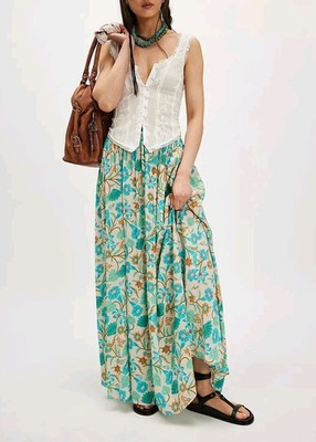 NEW SPELL Goldie Maxi Skirt Size M $250