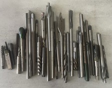 Mixed Machinist Cutting Tool Lot – Reamers, Drills & End Mills – Assorted