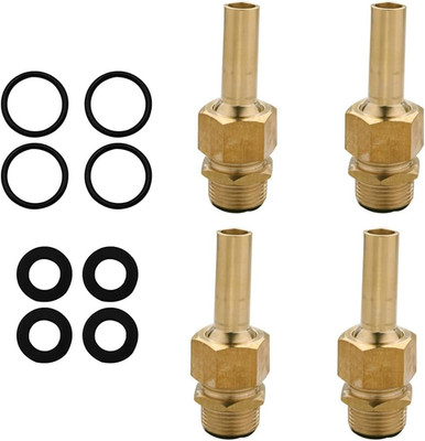 Brass Deck Jet Nozzle for Swimming Pool Spa, 1/2 NPT, OEM 590041 (4 Pcs)
