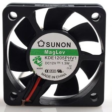 1PCS SUNON KDE1205PHV1 5015 DC12V 1.3W 5CM 2-Wire Cooling Fan