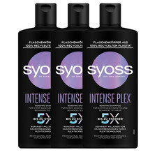 3 x Syoss Shampoo Intense Plex Geschädigtes Haar Repariert & Stärkt je 440 ml