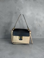 Bolso de hombro Chloé de cuero multicolor en azul marino/beige/rojo con herrajes dorados
