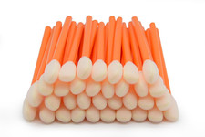 200 Pcs/Orange / 3.66 inch Foam Swab Cleaning Swab Foam Tips Sponge Stick for In