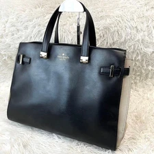 m1214 kate spade Leather Handbag Black 27x35x125cm Used