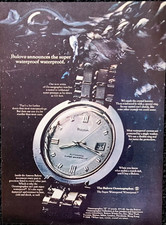 Bulova Oceanographer Original 1968 Vintage Pr...