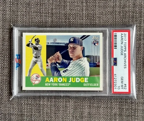 🗽2017 Topps Archives - 1960 Aaron Judge #62 Rookie Card (RC) PSA 10 GEM MINT