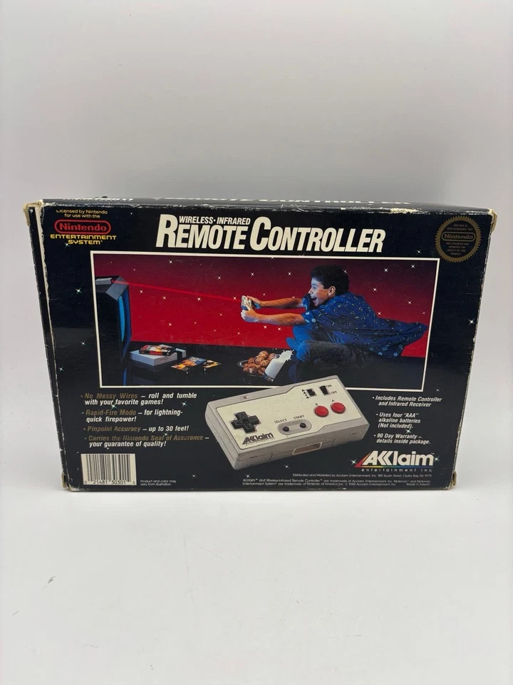 NES REMOTE CONTROLLER WIRELESS INFRARED AKKLAIM ACCLAIM - TESTED - VGC - Image 3 of 4