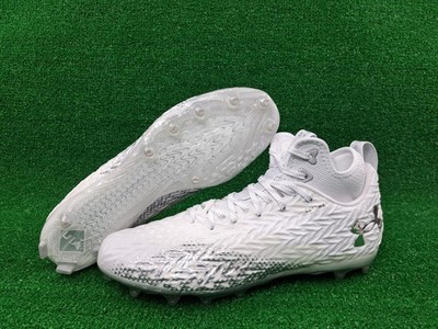 Under Armour Spotlight Clone 3.0 MC White Silver Football Cleats