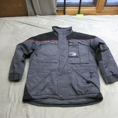 Columbia Jacket Youth Medium 10/12 Grey Waterproof Insulated Rain Winter WARM
