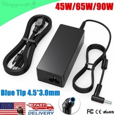 AC Adapter Power 741727-001 Charger For HP Pavilion G4 G5 G6 G7 Blue Tip 4.5 3mm