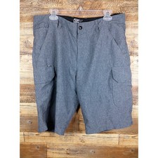 Men's Gray Fox Racing Tech Cargo Shorts Quick Dry Size 36x11