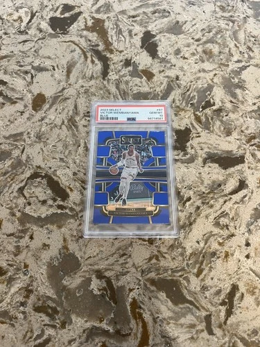 2023-24 Panini Select Victor Wembanyama Concourse Rookie RC Blue Prizm PSA 10!